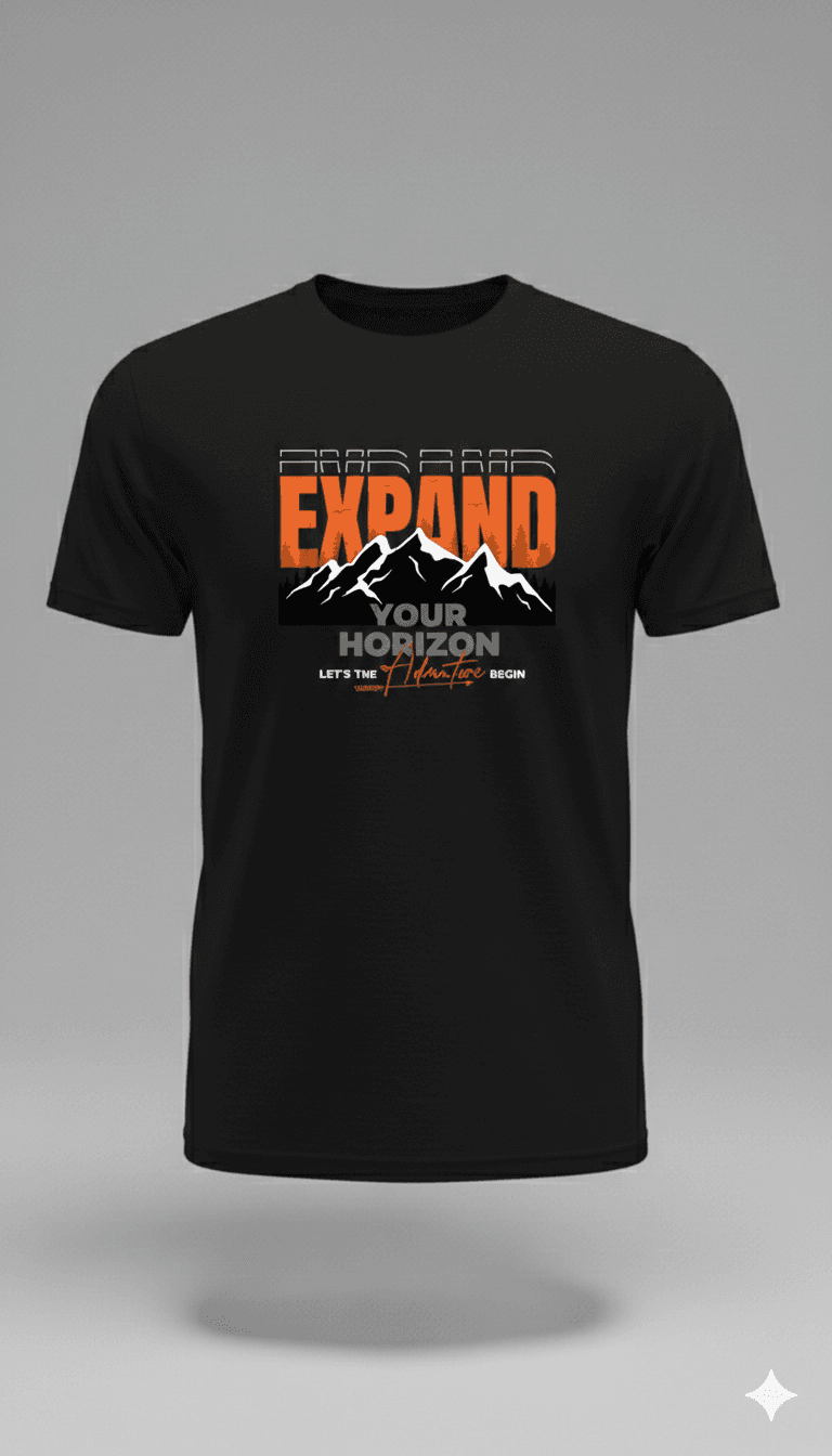 EXPAND design  Black T-Shirt