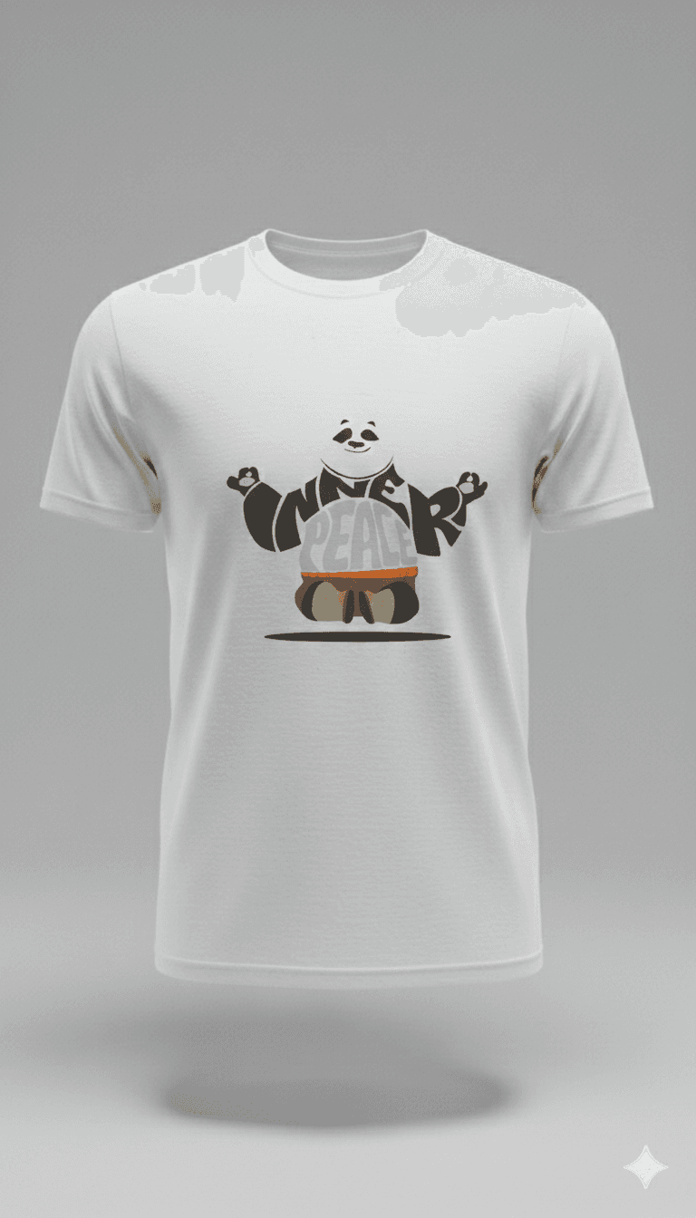 KUNGFU PANDA White T-Shirt
