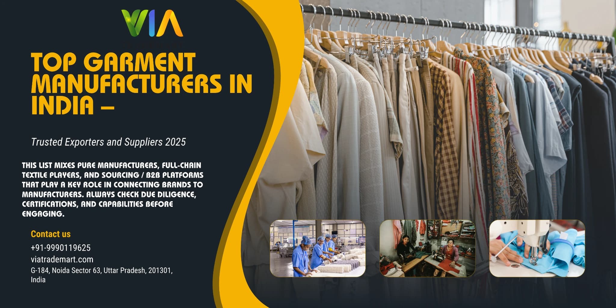 Top 10 Best Garment Manufacturers / Sourcing Platforms in India (2025 Updated)