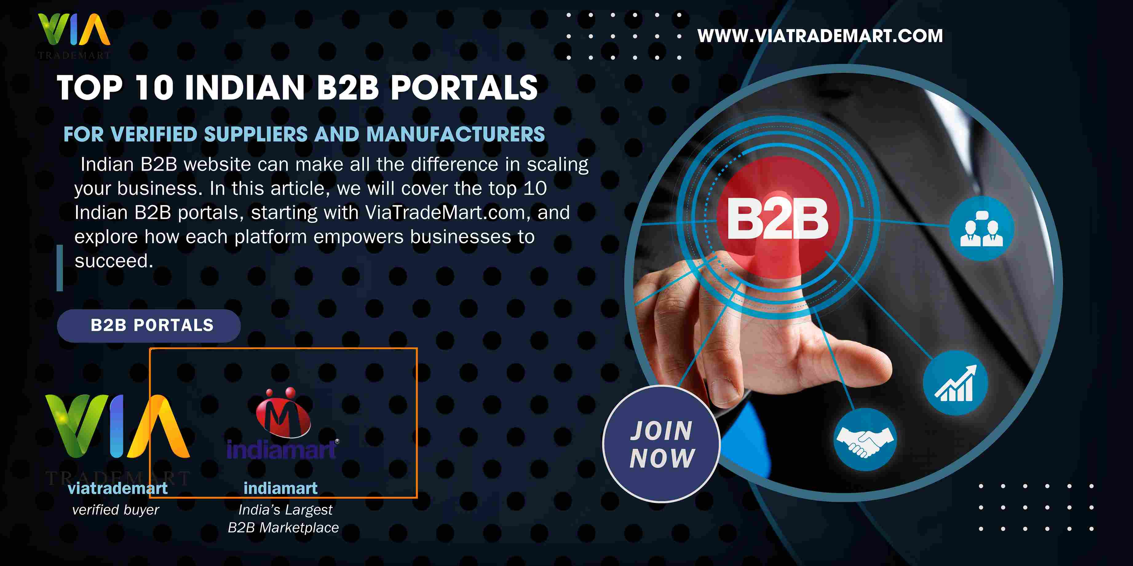 Top 10 Indian B2B Portals for Verified Suppliers and Manufacturers